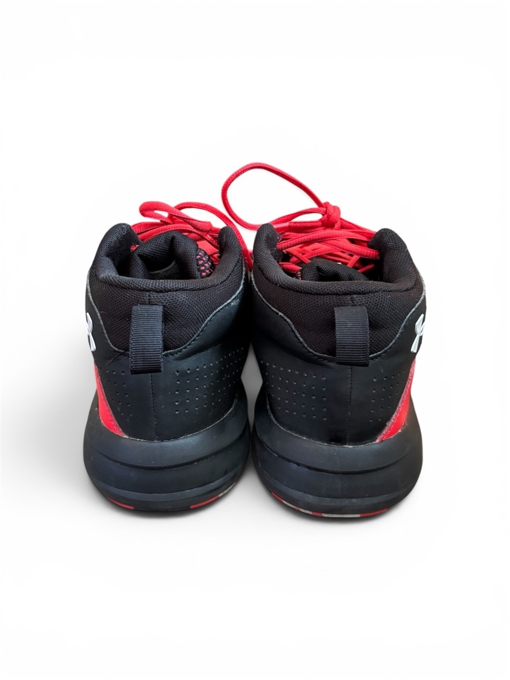 Under Armour Kids' Red and Black Athletic Sneakers 6.5Y - Picture 3 of 3